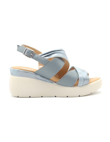 Melluso Walk sandalo in pelle con zeppa